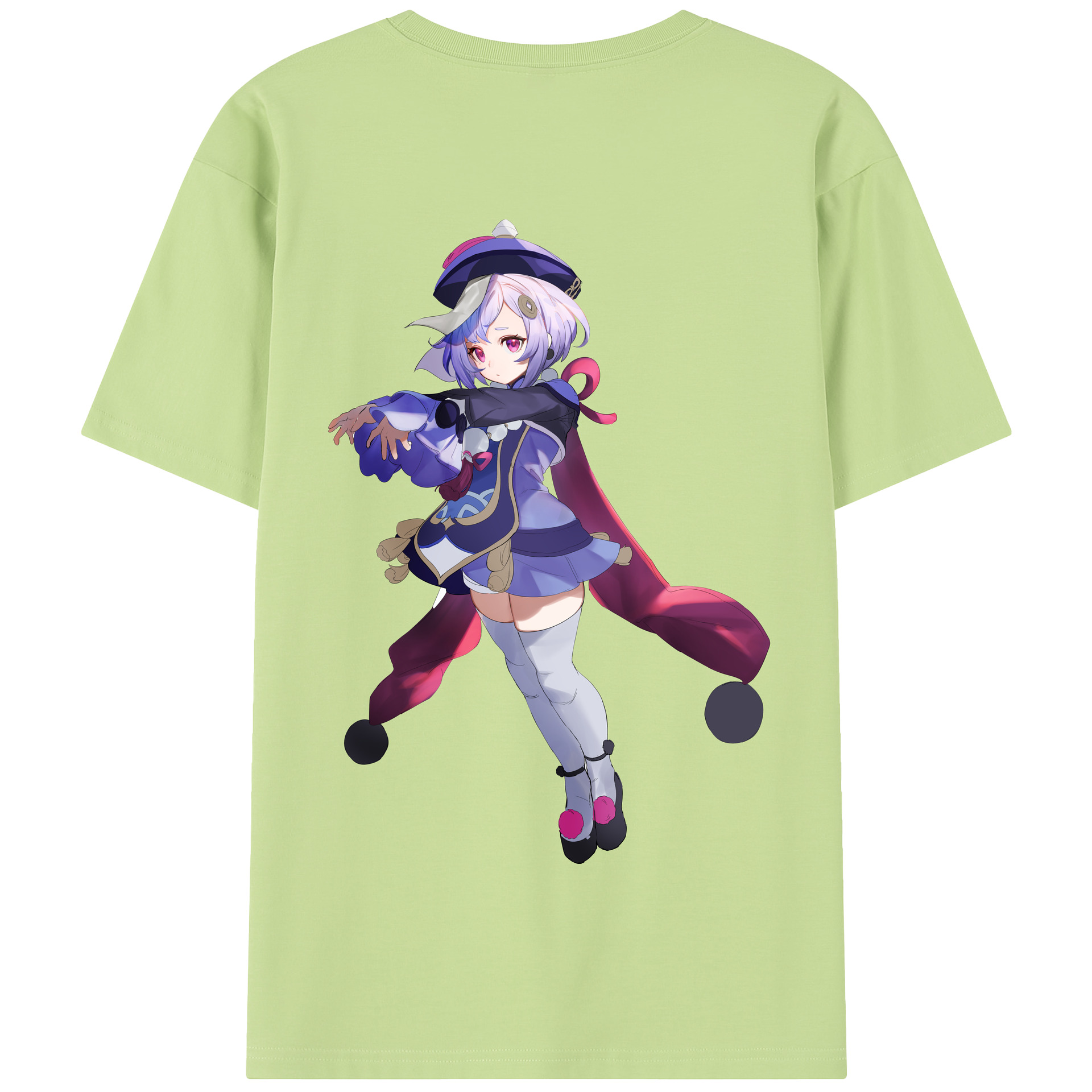 げんし神 七七 なな  genshin Nana 綿100％半袖Tシャツ（背面プリント）